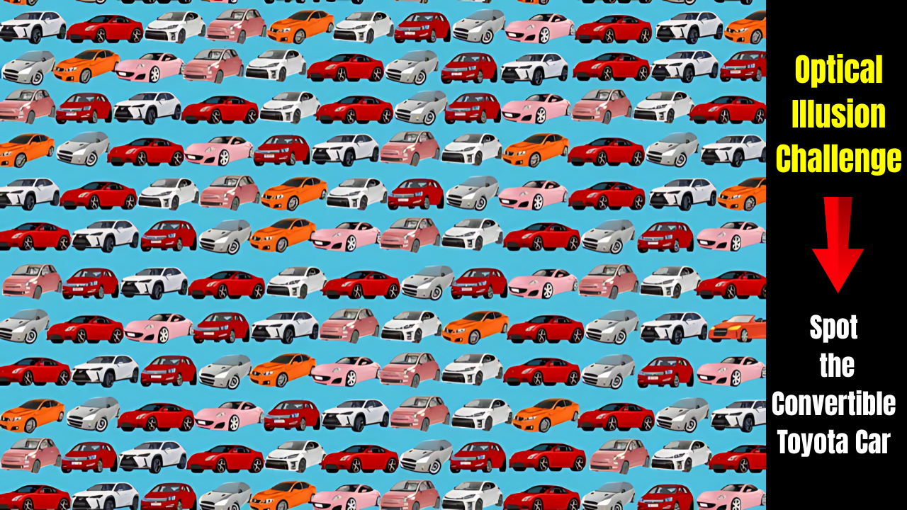 Find the Hidden Convertible Car in This 10-Second Optical Illusion Challenge